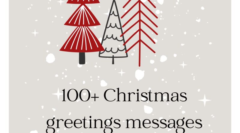 Christmas greetings message