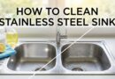how to clean stainless steel sink