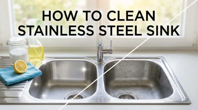 how to clean stainless steel sink